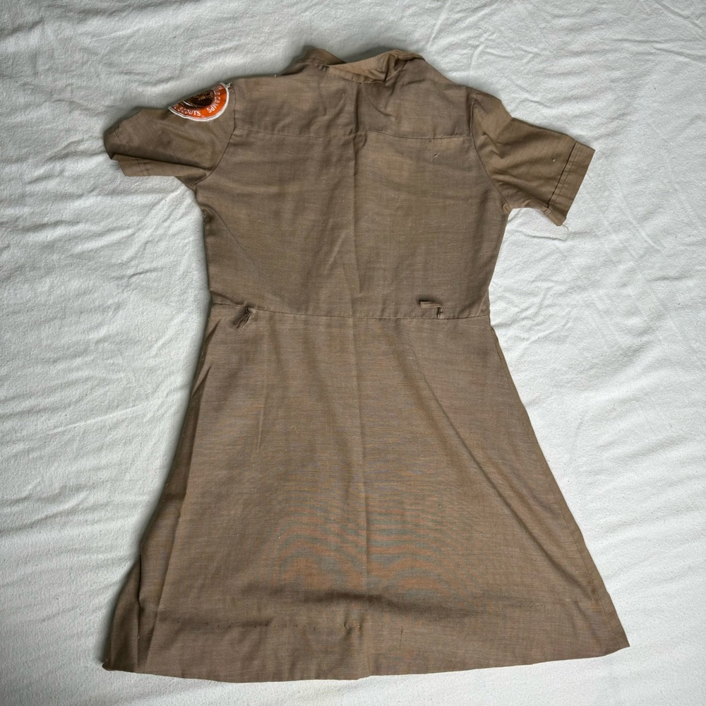 Girl‎ Scout Set Of 2 Uniform Dresses Green & Brown Size 10 8 Permanent Press Tag - Picture 4 of 17